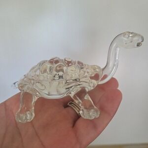 DCB DAVID BEAUBIEN Dinosaur Art Fair Glass Paperweight Figurine Vintage 1990